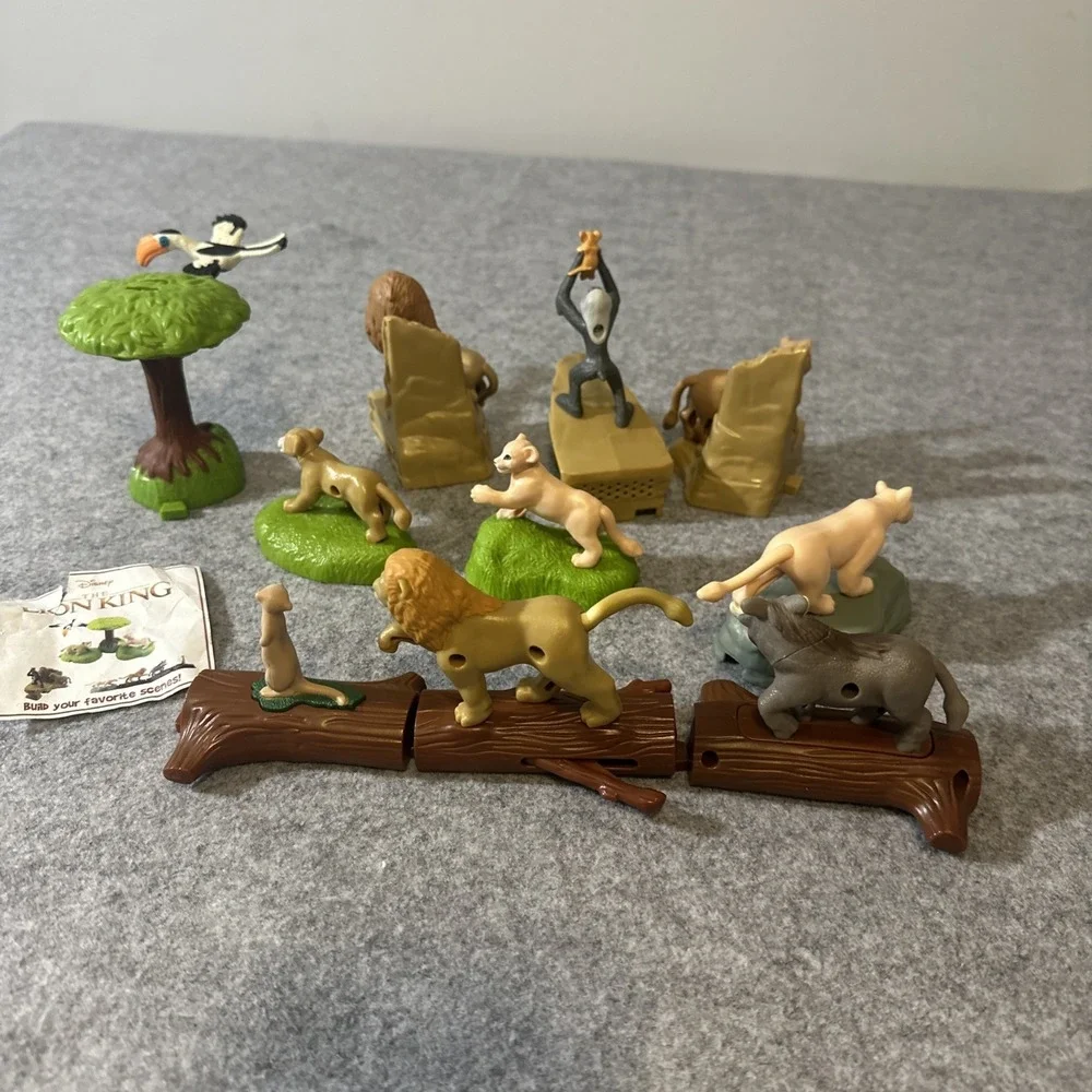 McDonald's Live Action Lion King 2019 complete set of 10 pieces Cake Toppers